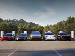 A collection of Tesla electric vehicles (Image source: Tesla)