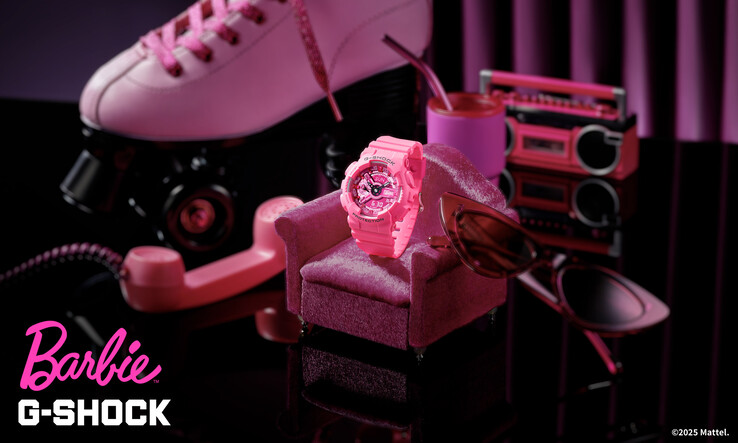 The Casio G-Shock GMA-S110BE-4A limited edition Barbie watch has arrived in the US (Image source: Casio)