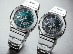 Casio’s G-Shock GM-2110D-3A1 (left) and GM-2110D-8A (right) watches are now available in the UK. (Image source: Casio)