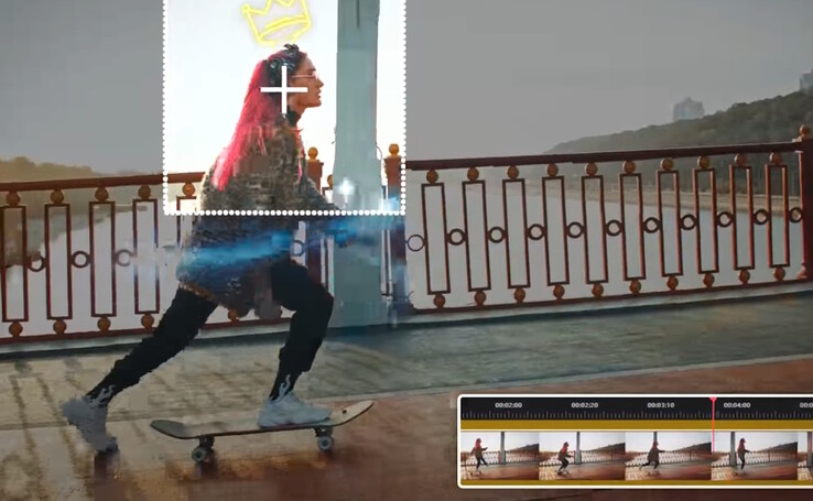 Cyberlink PowerDirector can automatically identify objects and track them to apply creative effects. (Image source: CyberLink)