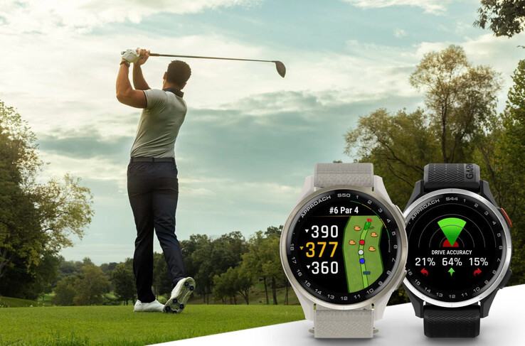 The Garmin Approach S44 and S50 GPS golf smartwatches. (Image source: Garmin)