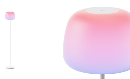 Govee Lantern Floor Lamp with silicone shade shown