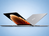HP OmniBook 3 16 laptop shown in a slim side-by-side design with the display and lid open