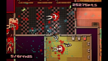 Pictured: A gameplay screenshot from Hotline Miami.