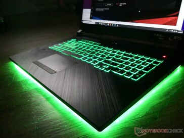 Sadly, you can't disable the U-shaped LED bar without disabling the keyboard backlight