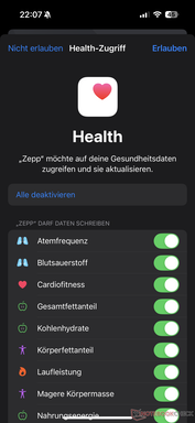 Apple Health Synchronization