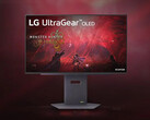 The LG 27GX790A-B 27-inch Ultragear OLED gaming monitor has HDR True Black 400 support and a 1.5M:1 contrast ratio. Pictured - the 27-inch monitor with a Monster Hunter graphic. (Image source: LG)