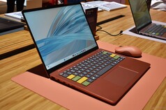 Lenovo IdeaPad Vibe 14 in Radiant Coral with custom colored key-caps.
