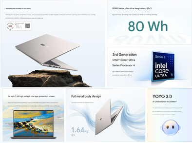 Main highlights of the MagicBook X14 Plus 2026 (machine translated)