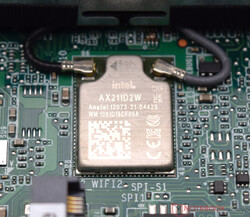 The WLAN module is built-in