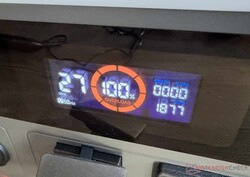 A warning on the display and an annoying beep alert you when the system is overloaded.