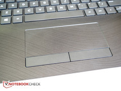 The touchpad has separate mouse buttons