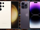 The Samsung Galaxy S23 Ultra starts at US$100 more than the Apple iPhone 14 Pro Max. (Image source: Samsung & Apple & Unsplash - edited)