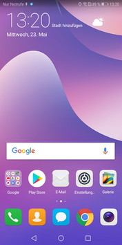 Huawei Y7 2018: Default home screen