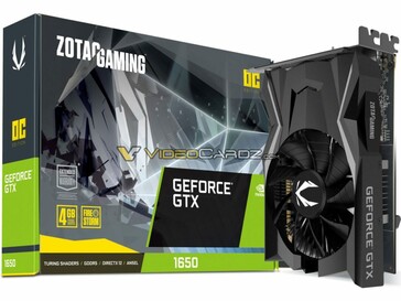 Zotac GeForce GTX 1650. (Source: VideoCardz)