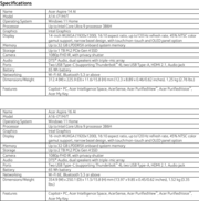 Acer Aspire 14 AI and Aspire 16 AI: Specifications. (Image Source: Acer)