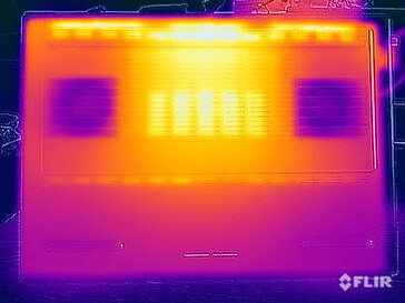 Stress test surface temperatures (bottom)