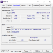 System information - CPU-Z Mainboard