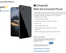 A screenshot of Best Buy's landing page for the Essential Phone. (Source: BestBuy.com)