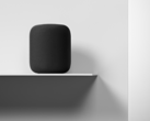 Apple's third-rated HomePod speaker (presumably not on a wooden shelf). (Source: Apple)