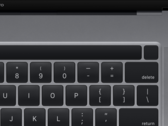 A leaked render of the new 16-inch MacBook Pro shows redesigned Touch Bar with separated Touch ID button.