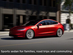 The Model 3 refresh was once listed with front camera on the official website. (Image source: Tesla)