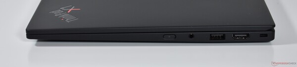 The ThinkPad X1 Carbon has two USB-C ports with Thunderbolt 4