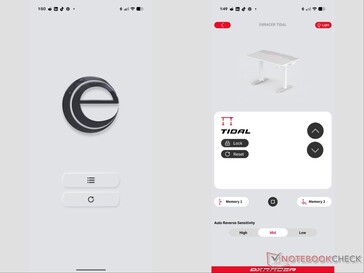 Easy Control app for the DXRACER Tidal desk.