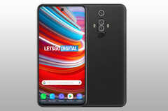 A render based on the new &quot;Pocophone F2 patent&quot;. (Source: LetsGoDigital)