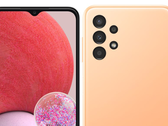 The Galaxy A13 comes in black, blue, peach and white colourways. (Image source: Samsung)