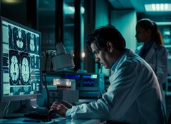 A neurologist examining a human brain (Image source: TungArt7/Pixabay)