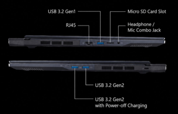 Acer Predator Helios 10 Neo side ports (machine translated)