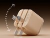 The Anker Nano Safe Charge Smart Charger has dual folding pins. (Image source: Anker)