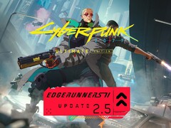 Banner for Cyberpunk 2077 Edgerunners 2 Update 2.5 shown