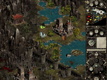 The distinctive art style received widespread praise. (Pictured: A screenshot from Disciples II.)