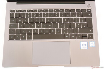Layout is slightly different from the U.S. version of the MateBook X Pro