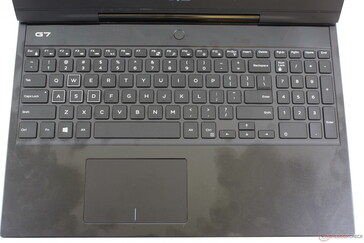 Essentially the same keyboard layout as on the outgoing G7 15 7588