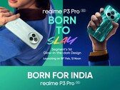 The Realme P3 Pro has a glow-in-the dark design. (Image source: Realme)