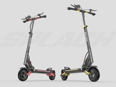 The SPLACH Twin motor scooter has a top speed of 28 mph (~45 kph). (Image source: SPLACH)