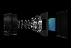 A rendering of a camera setup featuring a Sony Lytia sensor (Image Source: Sony)