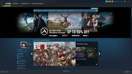 Steam works like a charm thanks to recent developments in Linux compatibility.