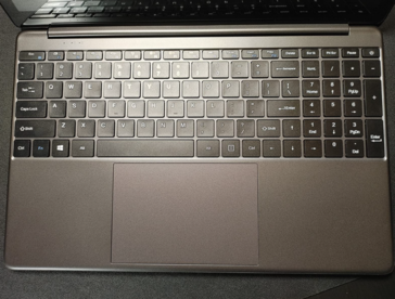 A lose-up of how the keyboard and trackpad look. (Image source: Amazon)