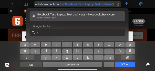 Keyboard landscape mode