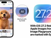 iPhone showing the Image Playground app and an AI-generated image