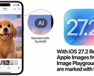 iPhone showing the Image Playground app and an AI-generated image