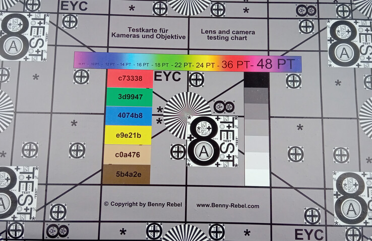 Nokia 3.1 Plus - test chart