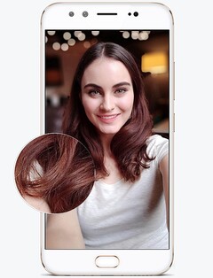 Vivo V5 Plus Android smartphone with frontal dual-camera setup for best selfies