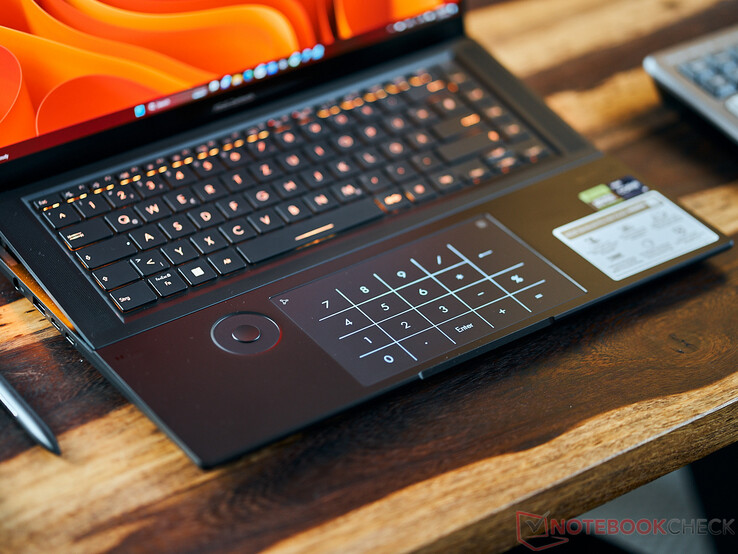 Asus Zenbook Pro 16X - Numpad in the touchpad