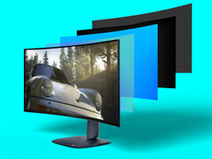 The AW3425DW is an early example of Alienware's new AW30 design language. (Image source: Dell)