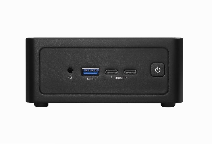 The mini PC sports a minimal, black-colored chassis.
